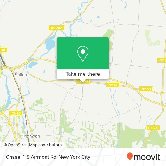 Chase, 1 S Airmont Rd map