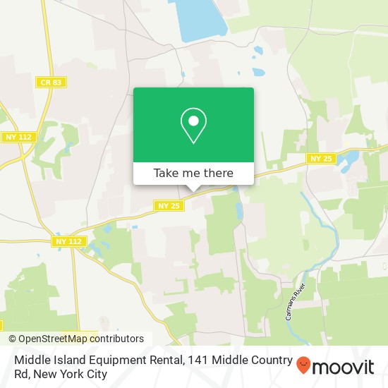 Middle Island Equipment Rental, 141 Middle Country Rd map