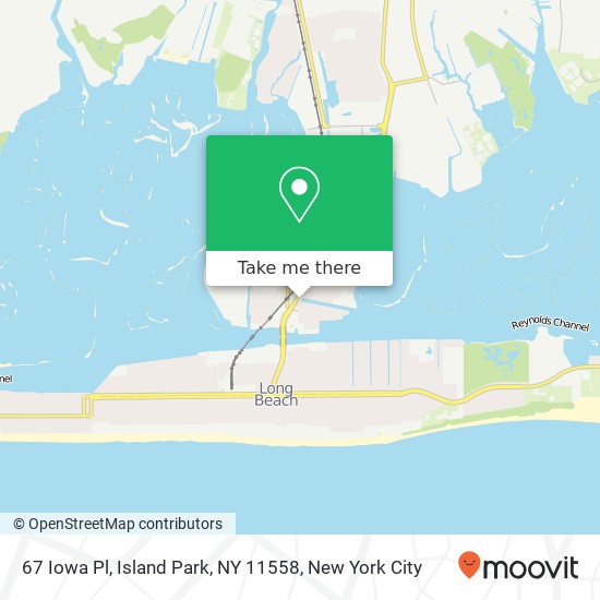 67 Iowa Pl, Island Park, NY 11558 map