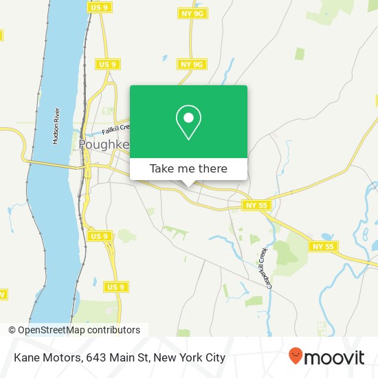 Mapa de Kane Motors, 643 Main St