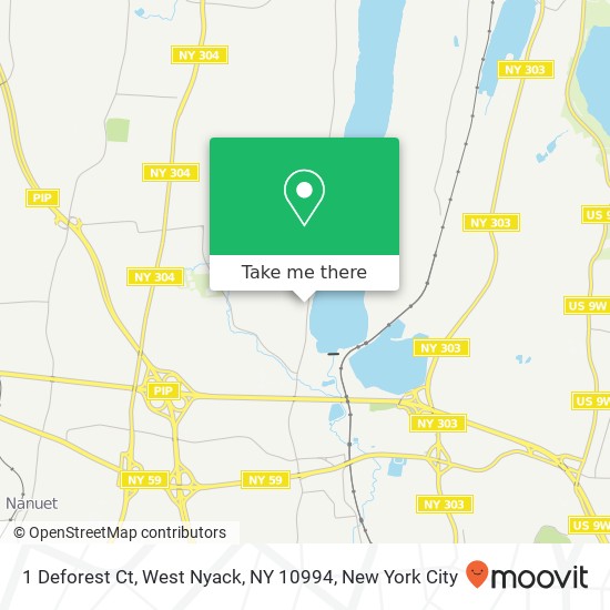 1 Deforest Ct, West Nyack, NY 10994 map