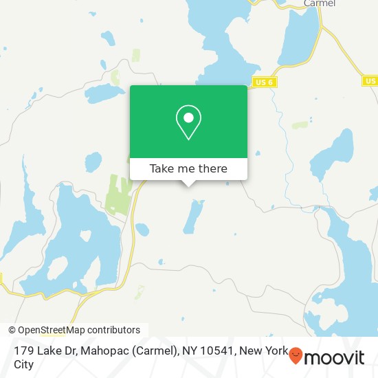 179 Lake Dr, Mahopac (Carmel), NY 10541 map