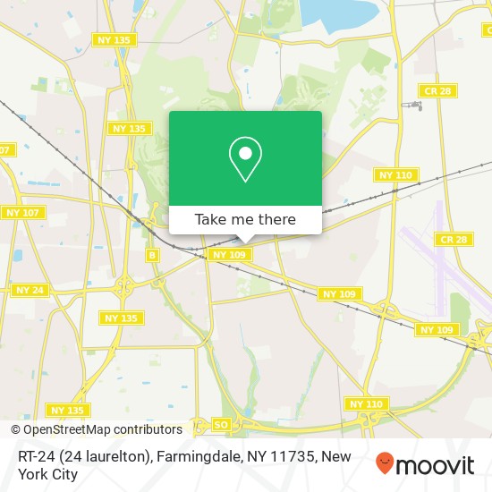 RT-24 (24 laurelton), Farmingdale, NY 11735 map