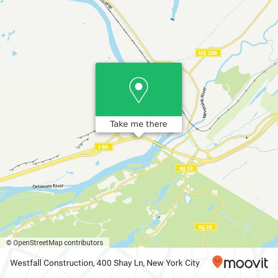 Westfall Construction, 400 Shay Ln map