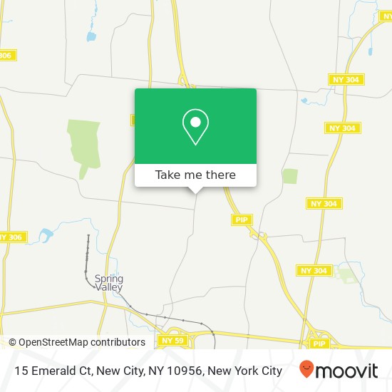 Mapa de 15 Emerald Ct, New City, NY 10956