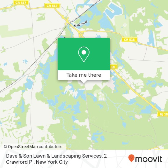 Mapa de Dave & Son Lawn & Landscaping Services, 2 Crawford Pl