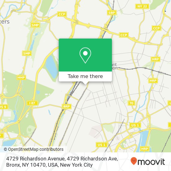 4729 Richardson Avenue, 4729 Richardson Ave, Bronx, NY 10470, USA map