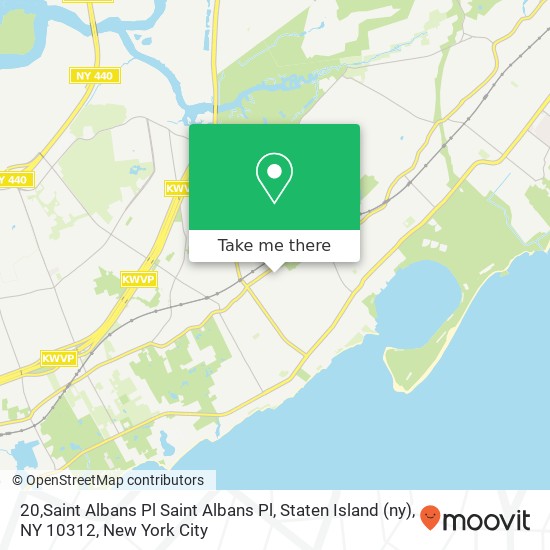 Mapa de 20,Saint Albans Pl Saint Albans Pl, Staten Island (ny), NY 10312