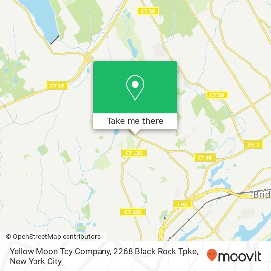 Mapa de Yellow Moon Toy Company, 2268 Black Rock Tpke