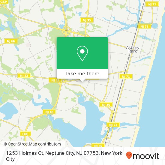 1253 Holmes Ct, Neptune City, NJ 07753 map