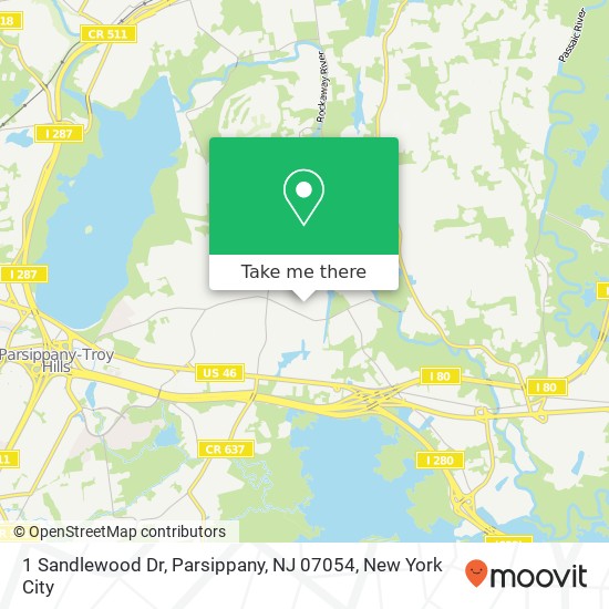 1 Sandlewood Dr, Parsippany, NJ 07054 map