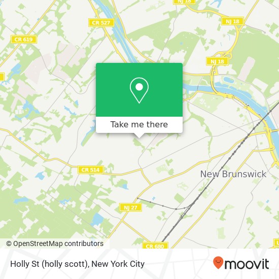 Mapa de Holly St (holly scott), Somerset, NJ 08873