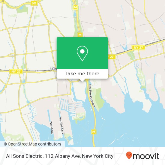 Mapa de All Sons Electric, 112 Albany Ave