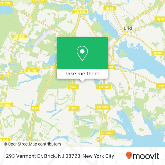 293 Vermont Dr, Brick, NJ 08723 map