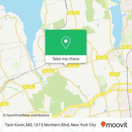 Mapa de Tack Kevin, MD, 1615 Northern Blvd