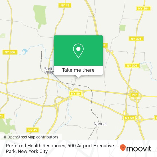 Preferred Health Resources, 500 Airport Executive Park map