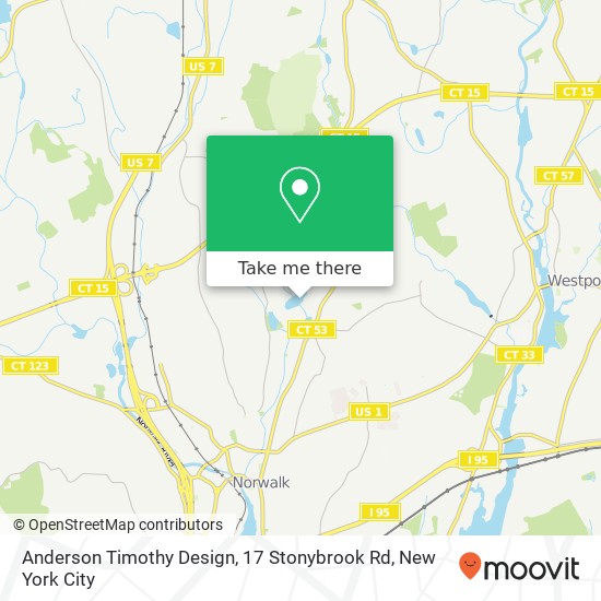 Anderson Timothy Design, 17 Stonybrook Rd map