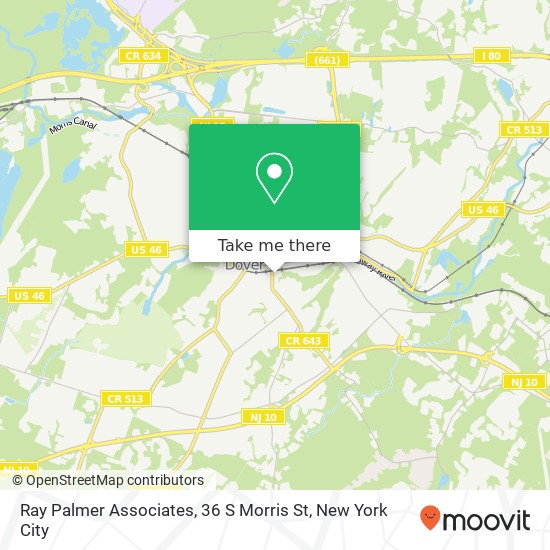 Mapa de Ray Palmer Associates, 36 S Morris St