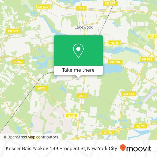 Kesser Bais Yaakov, 199 Prospect St map