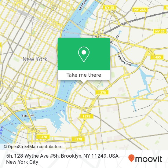 5h, 128 Wythe Ave #5h, Brooklyn, NY 11249, USA map