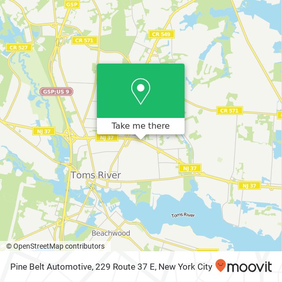 Pine Belt Automotive, 229 Route 37 E map