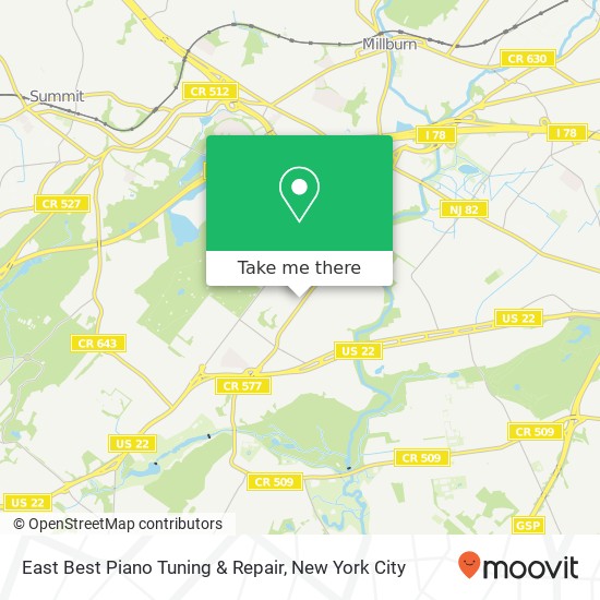 Mapa de East Best Piano Tuning & Repair