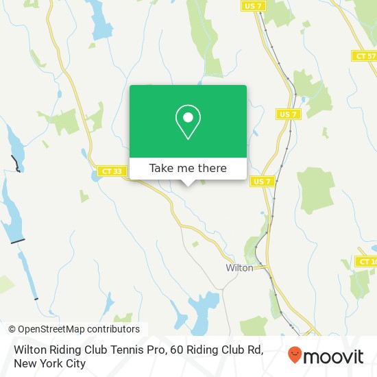 Wilton Riding Club Tennis Pro, 60 Riding Club Rd map