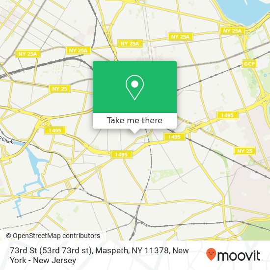 73rd St (53rd 73rd st), Maspeth, NY 11378 map
