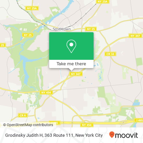 Grodinsky Judith H, 363 Route 111 map