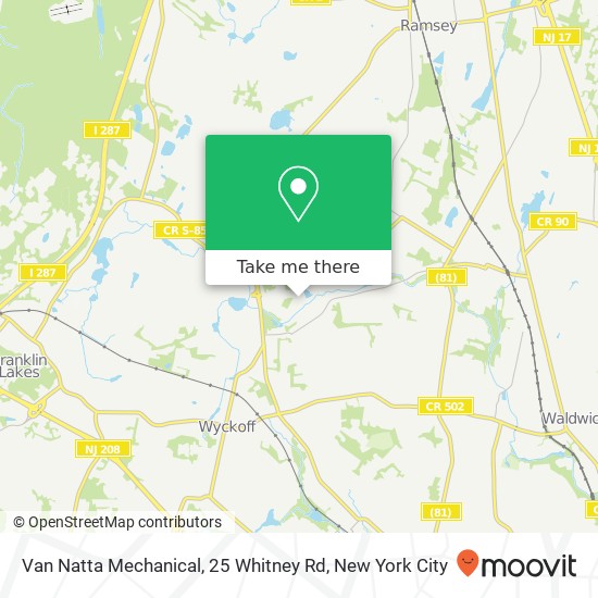 Van Natta Mechanical, 25 Whitney Rd map