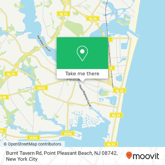 Burnt Tavern Rd, Point Pleasant Beach, NJ 08742 map