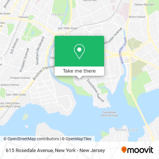Mapa de 615 Rosedale Avenue