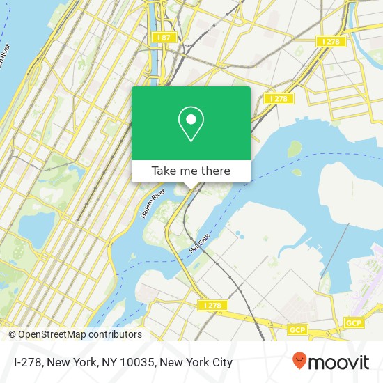 I-278, New York, NY 10035 map
