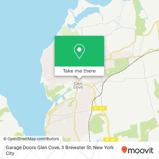 Mapa de Garage Doors Glen Cove, 3 Brewster St