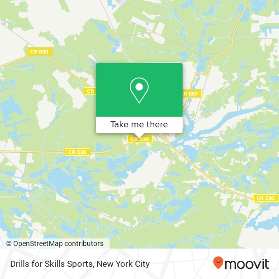 Mapa de Drills for Skills Sports, 111 Pemberton Browns Mill Rd