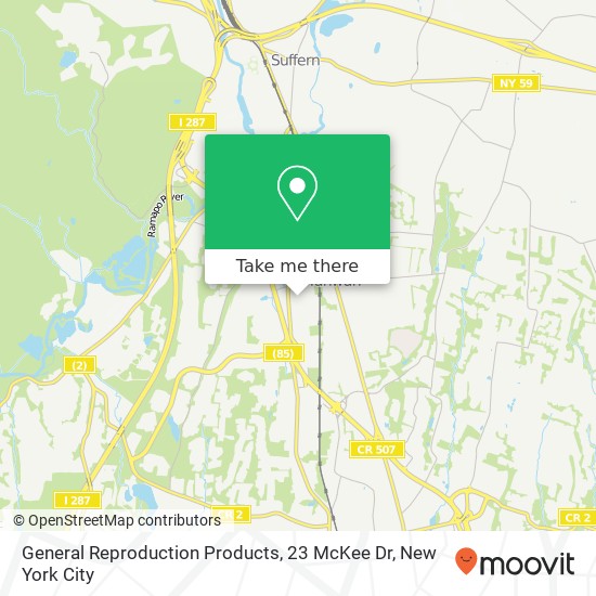 General Reproduction Products, 23 McKee Dr map