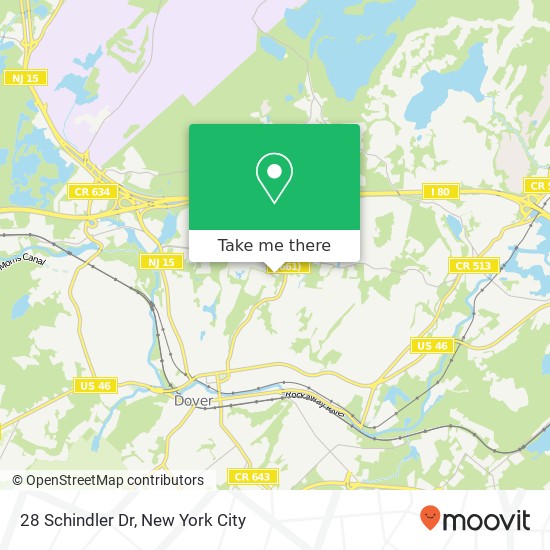 Mapa de 28 Schindler Dr, Rockaway, NJ 07866
