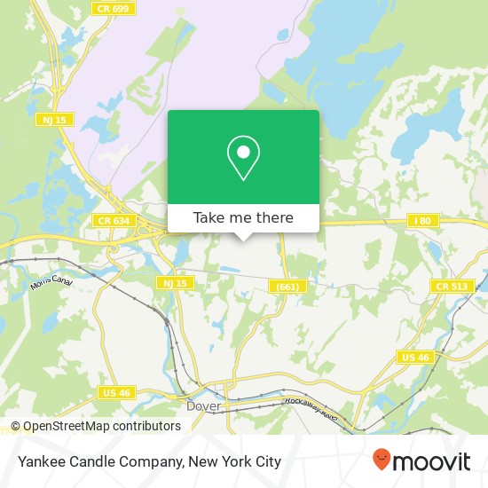 Yankee Candle Company, Rockaway, NJ 07866 map