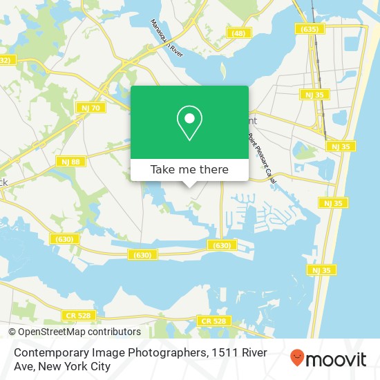 Mapa de Contemporary Image Photographers, 1511 River Ave
