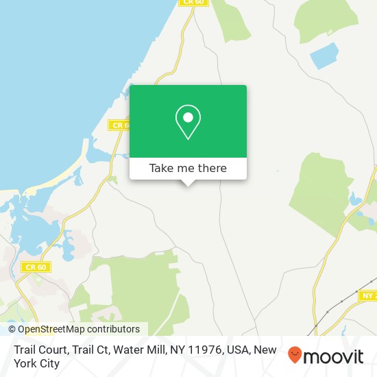 Trail Court, Trail Ct, Water Mill, NY 11976, USA map