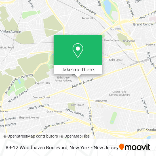 Mapa de 89-12 Woodhaven Boulevard