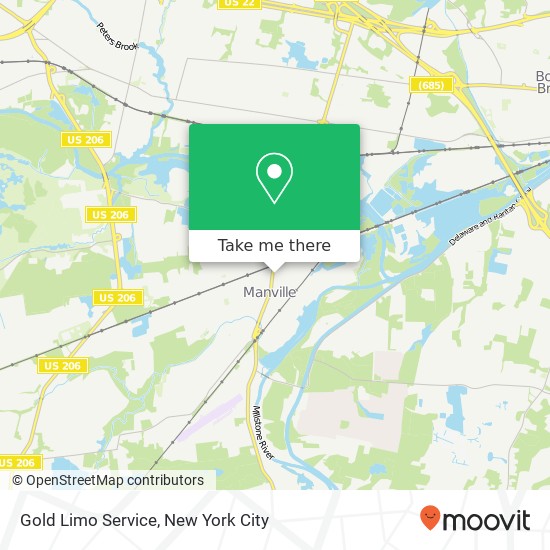 Mapa de Gold Limo Service