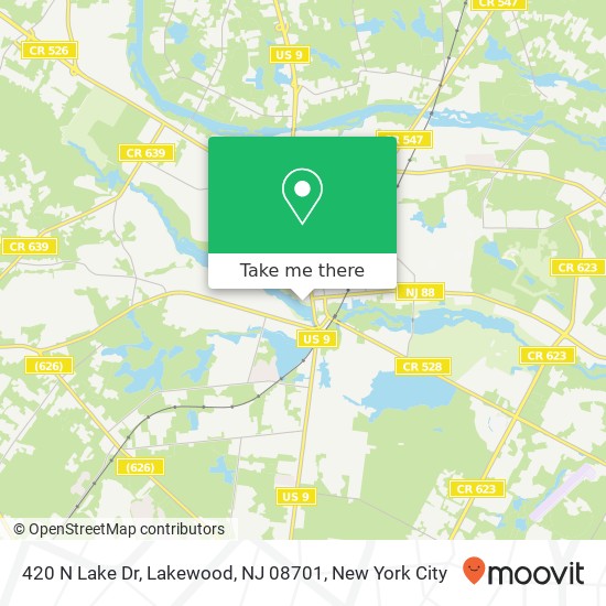 420 N Lake Dr, Lakewood, NJ 08701 map