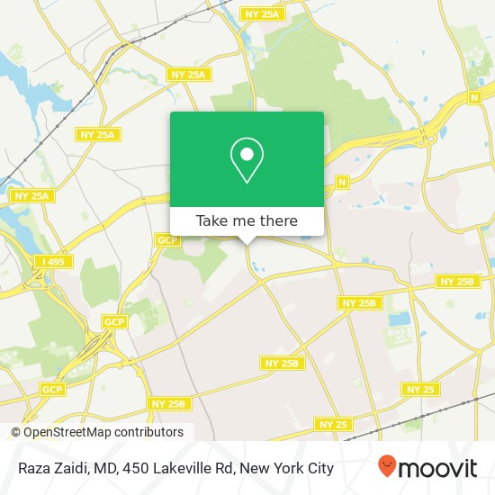 Mapa de Raza Zaidi, MD, 450 Lakeville Rd