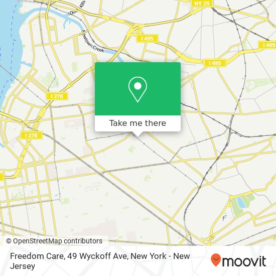 Freedom Care, 49 Wyckoff Ave map