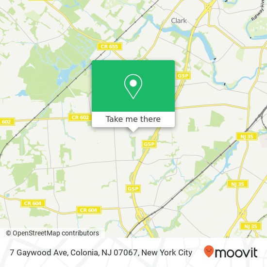 7 Gaywood Ave, Colonia, NJ 07067 map
