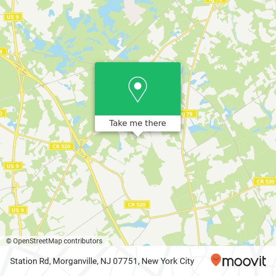 Station Rd, Morganville, NJ 07751 map