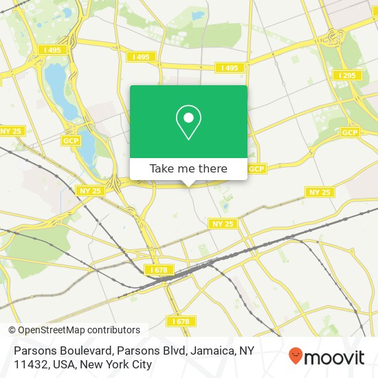 Parsons Boulevard, Parsons Blvd, Jamaica, NY 11432, USA map