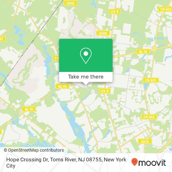 Hope Crossing Dr, Toms River, NJ 08755 map