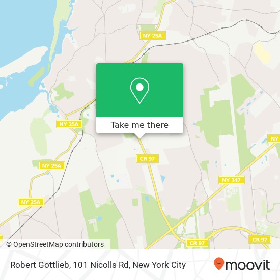 Robert Gottlieb, 101 Nicolls Rd map